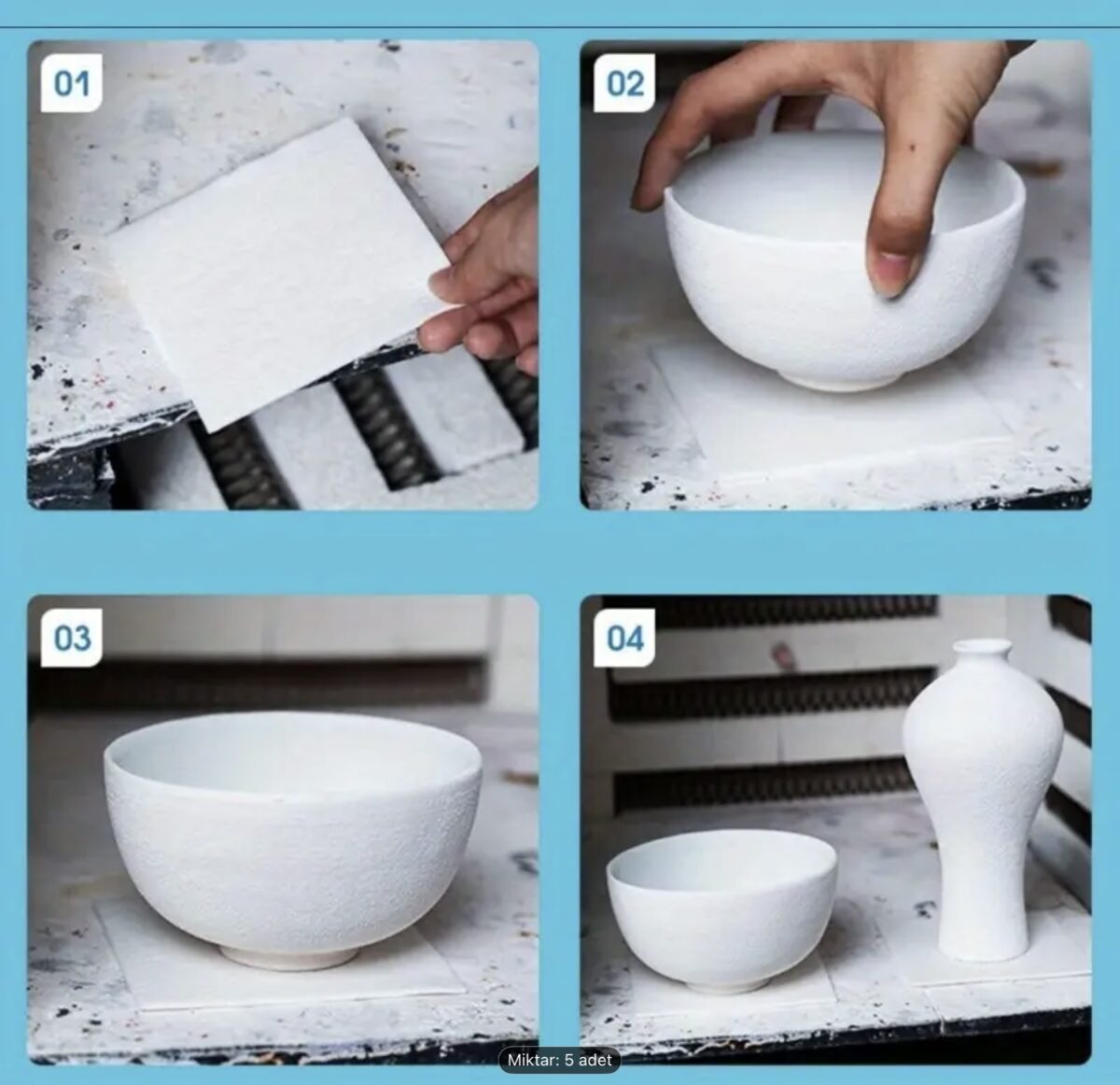 10lu Yapışmaz Raf Pedi - Görsel 2